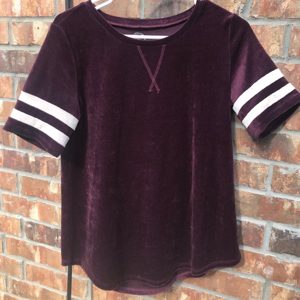 Purple,velvet Maurices blouse size:M